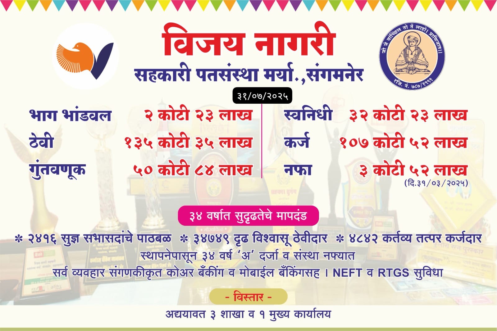 Vijaynagari Patsanstha Sangamner